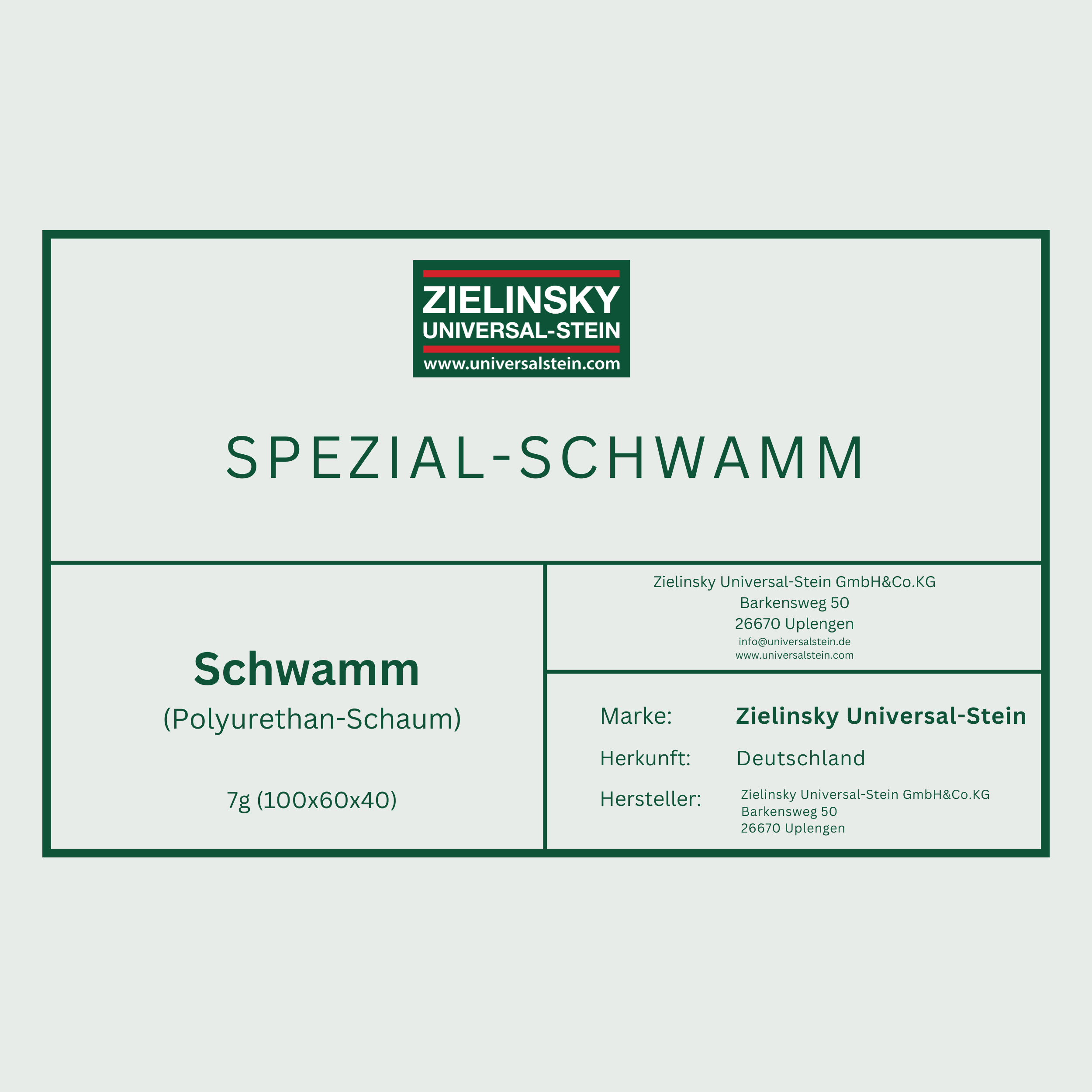 Spezialschwamm